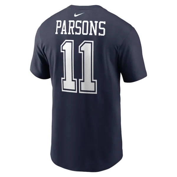 Micah parsons dallas cowboys nike player name number t shirt Navy L