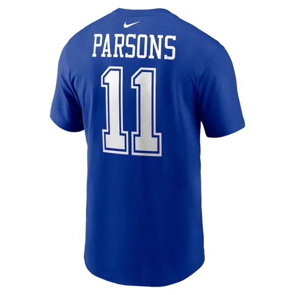 Micah parsons dallas cowboys nike player name number t shirt Royal L