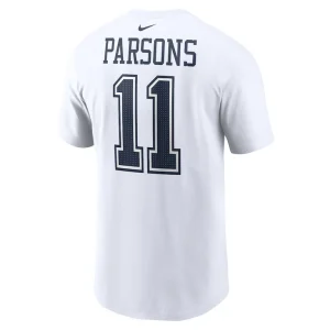 Micah parsons dallas cowboys nike player name number t shirt White L