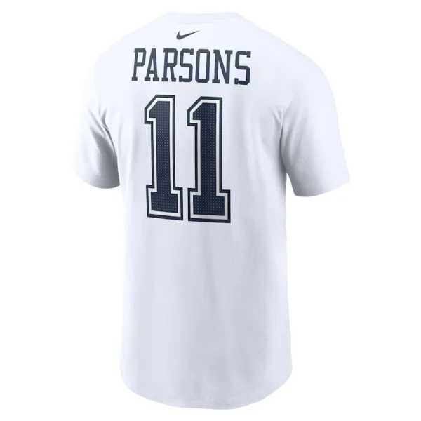 Micah parsons dallas cowboys nike player name number t shirt White L
