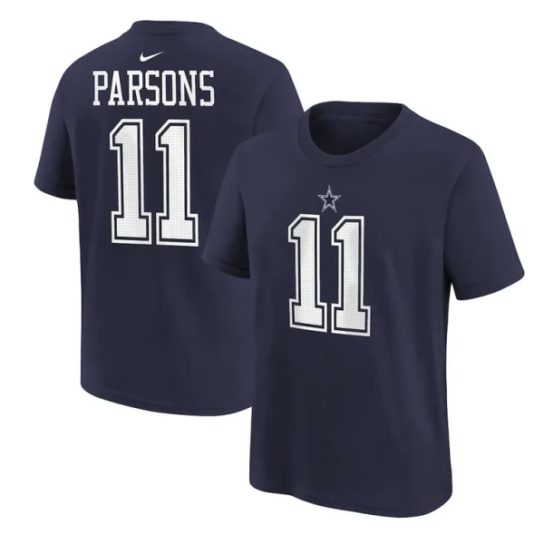 Micah parsons dallas cowboys nike preschool player name number t shirt Navy