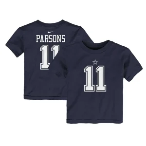 Micah parsons dallas cowboys nike toddler player name number t shirt Navy