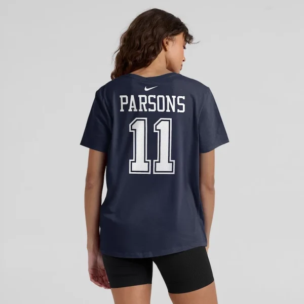 Micah parsons dallas cowboys nike womens player name number t shirt Navy 2XL