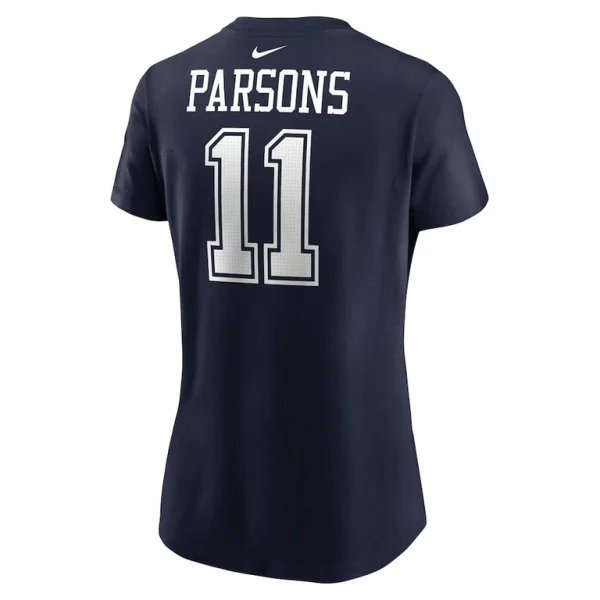 Micah parsons dallas cowboys nike womens player name number t shirt Navy L