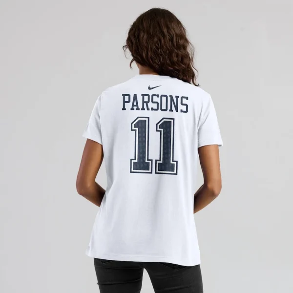 Micah parsons dallas cowboys nike womens player name number t shirt White 2XL