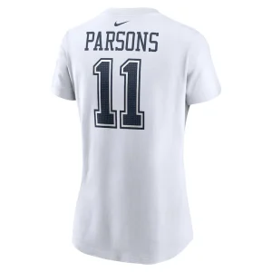 Micah parsons dallas cowboys nike womens player name number t shirt White L