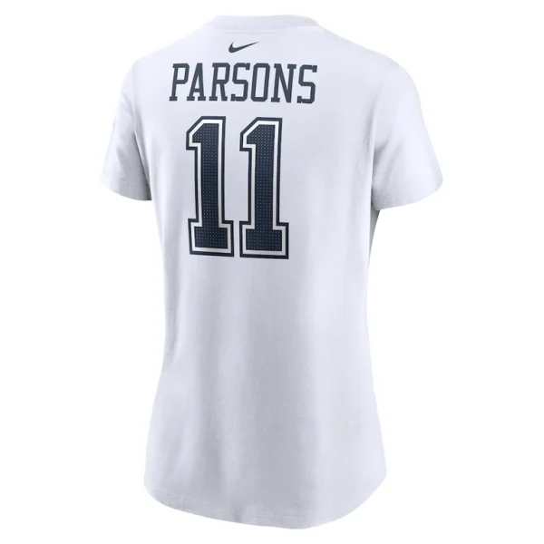 Micah parsons dallas cowboys nike womens player name number t shirt White L