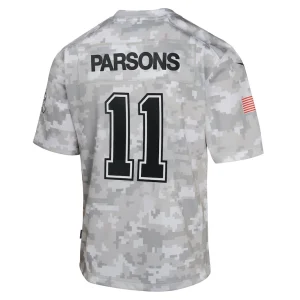 Micah parsons dallas cowboys nike youth 2024 salute to service game jersey Arctic camo Yth L