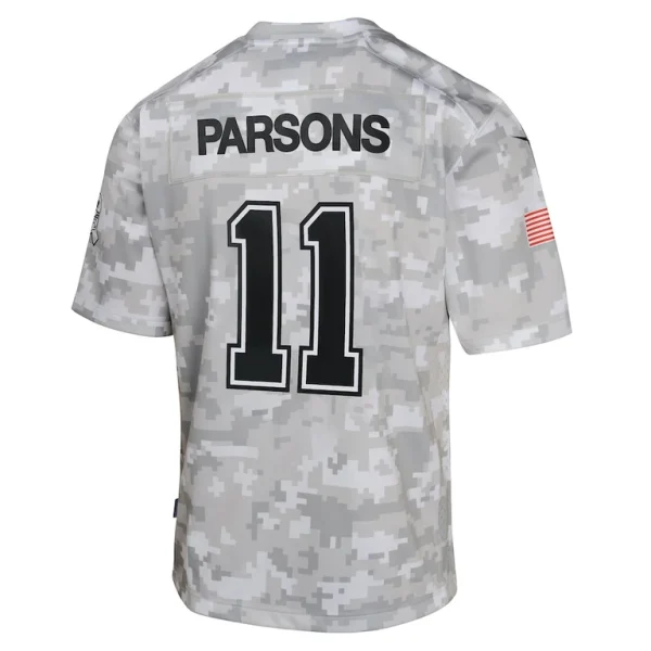 Micah parsons dallas cowboys nike youth 2024 salute to service game jersey Arctic camo Yth L