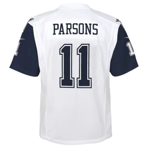 Micah parsons dallas cowboys nike youth alternate game jersey White Yth L