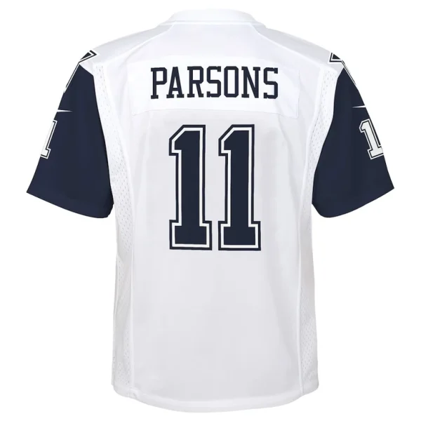Micah parsons dallas cowboys nike youth alternate game jersey White Yth L