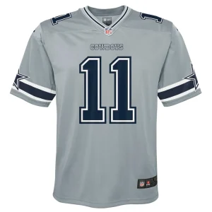 Micah parsons dallas cowboys nike youth inverted game jersey Gray Yth M