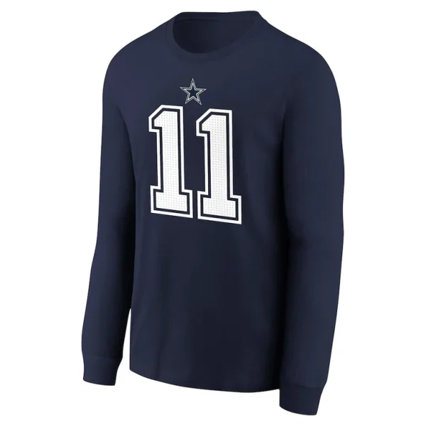 Micah parsons dallas cowboys nike youth player name number long sleeve t shirt Navy Yth M