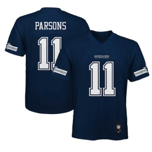 Micah parsons dallas cowboys youth replica player jersey Navy