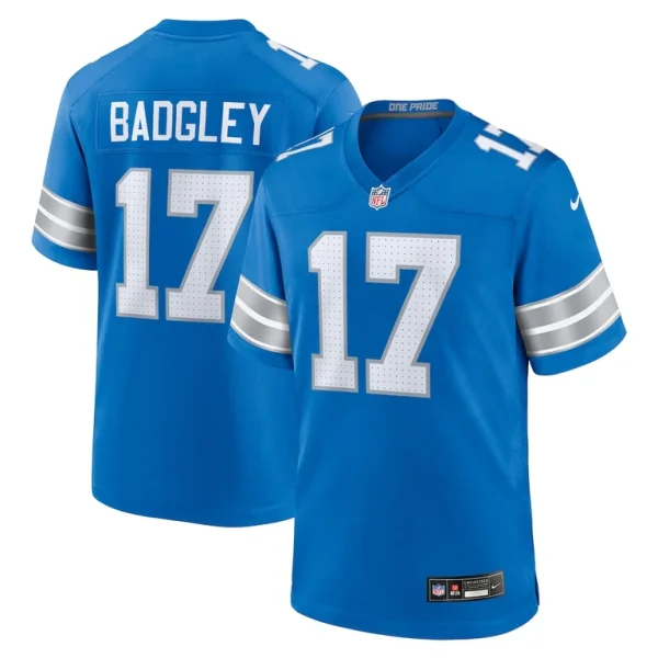 Michael badgley detroit lions nike team game jersey Blue