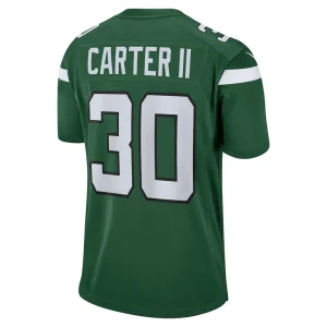 Michael carter ii new york jets nike game jersey Gotham green L