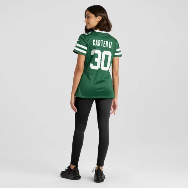 Michael carter ii new york jets nike womens team game jersey Legacy green 2XL