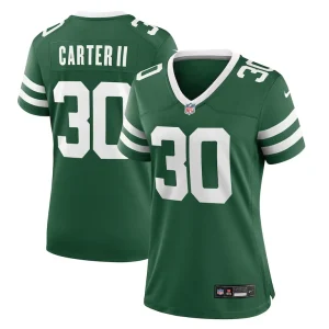 Michael carter ii new york jets nike womens team game jersey Legacy green