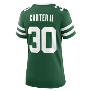 Michael carter ii new york jets nike womens team game jersey Legacy green L