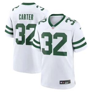 Michael carter new york jets nike game jersey Legacy white
