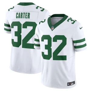 Michael carter new york jets nike vapor f.u.s.e. limited jersey Legacy white