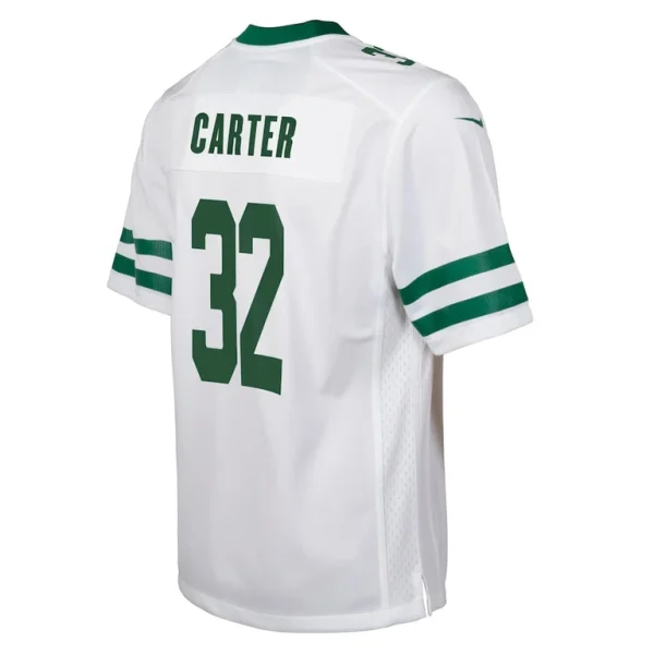 Michael carter new york jets nike youth game jersey Legacy white Yth L