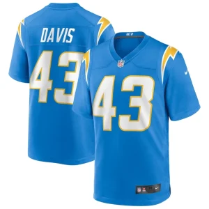 Michael davis los angeles chargers nike game jersey Powder blue
