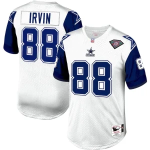 Michael irvin dallas cowboys 1994 mitchell ness authentic throwback retired player jersey White