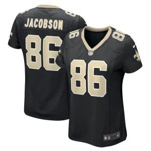 Michael jacobson new orleans saints nike womens game jersey Black
