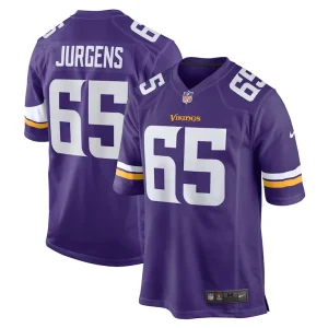 Michael jurgens minnesota vikings nike game jersey Purple