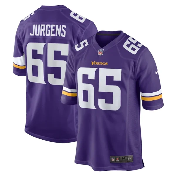 Michael jurgens minnesota vikings nike game jersey Purple