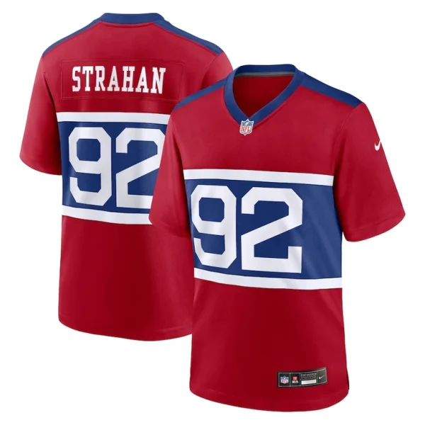 Michael strahan new york giants nike alternate retired player game jersey Century red