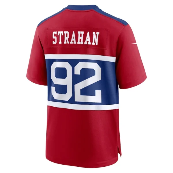 Michael strahan new york giants nike alternate retired player game jersey Century red L