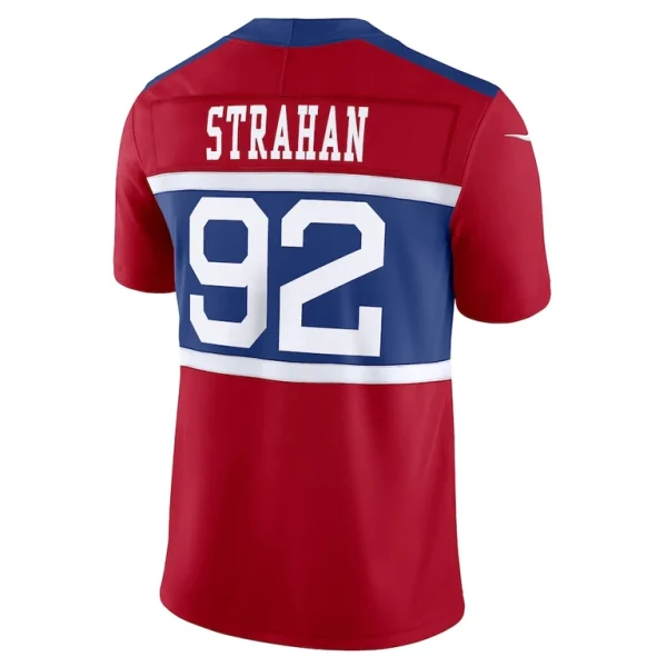 Michael strahan new york giants nike alternate vapor f.u.s.e. retired player limited jersey Century red L