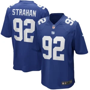 Michael strahan new york giants nike game retired player jersey Royal