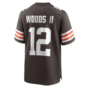 Michael woods ii cleveland browns nike game player jersey Brown L