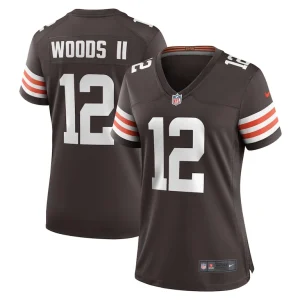 Michael woods ii cleveland browns nike womens game player jersey Brown