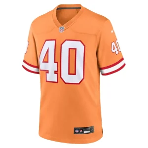 Mike alstott tampa bay buccaneers nike throwback game jersey Orange M