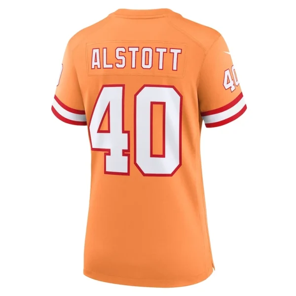 Mike alstott tampa bay buccaneers nike womens throwback game jersey Orange L