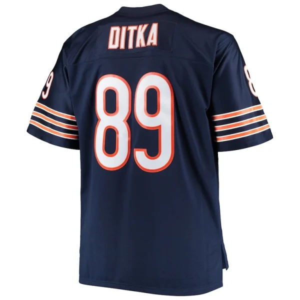 Mike ditka chicago bears mitchell ness big tall 1966 retired player replica jersey Navy 4XB