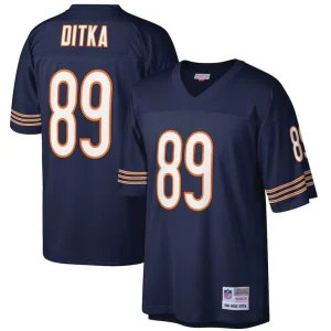 Mike ditka chicago bears mitchell ness retired player legacy replica jersey Navy