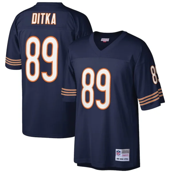 Mike ditka chicago bears mitchell ness retired player legacy replica jersey Navy