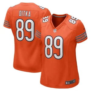 Mike ditka chicago bears nike womens retired player jersey Orange