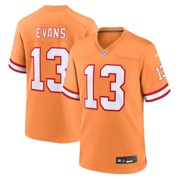 Mike evans tampa bay buccaneers nike throwback game jersey Orange