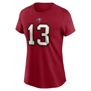 Mike evans tampa bay buccaneers nike womens player name number t shirt Red M