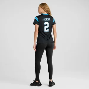 Mike jackson carolina panthers nike womens game jersey Black 2XL