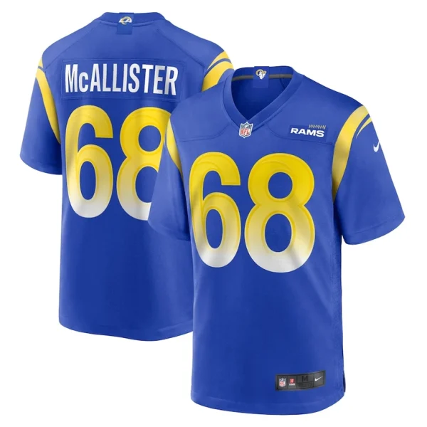 Mike mcallister los angeles rams nike home game jersey Royal
