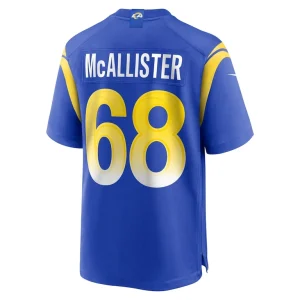 Mike mcallister los angeles rams nike home game jersey Royal L