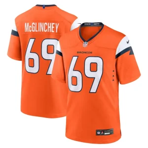 Mike mcglinchey denver broncos nike team game jersey Orange