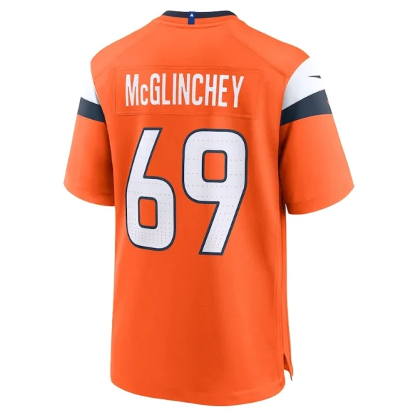 Mike mcglinchey denver broncos nike team game jersey Orange L